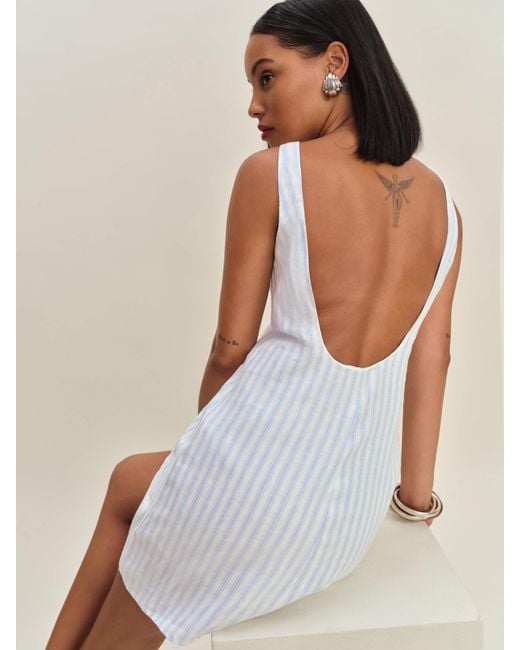 astr the label linen dress Thierry Linen Midi Dress