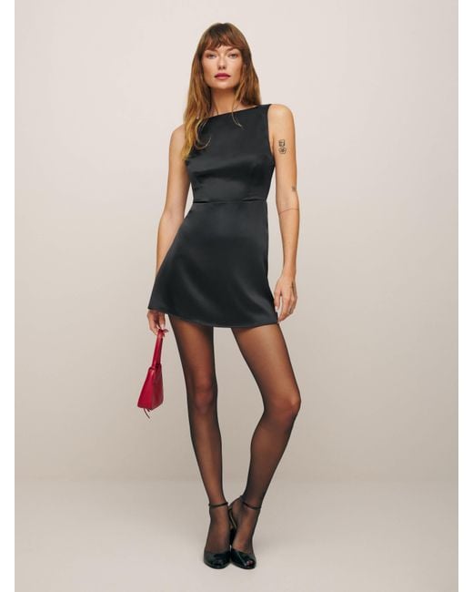 Reformation Natural Zenni Satin Dress