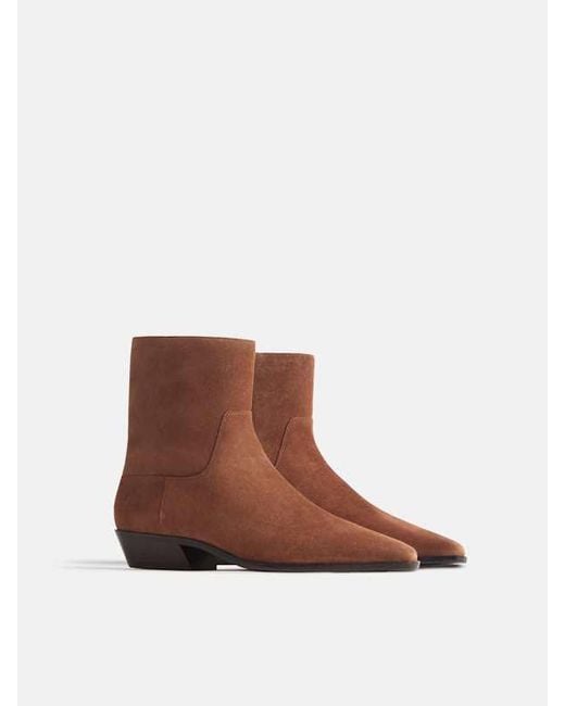 Reformation Brown Dominique Ankle Boot 5