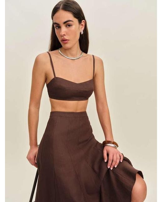 Reformation Natural Jori Linen Two Piece