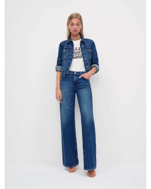 Reformation Blue Cierra Denim Jacket