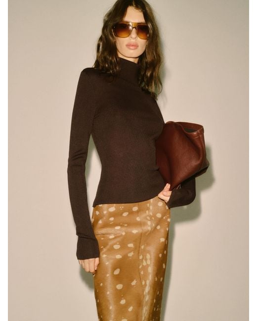 Reformation Natural Ophelia Tissue Cashmere Turtleneck