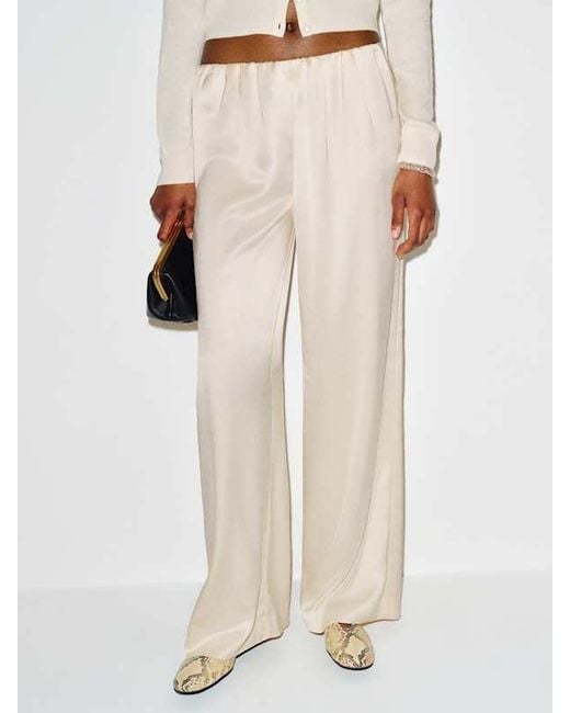 Reformation Natural Stacey Satin Short Pant