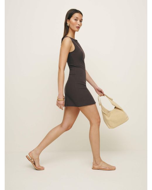 Reformation Natural Marcia Strappy Flat Sandal
