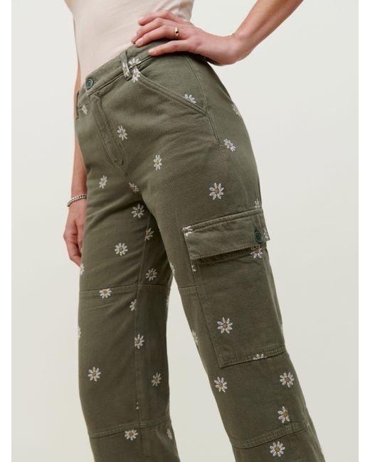 Reformation Bailey High Rise Utility Pant in Green Lyst