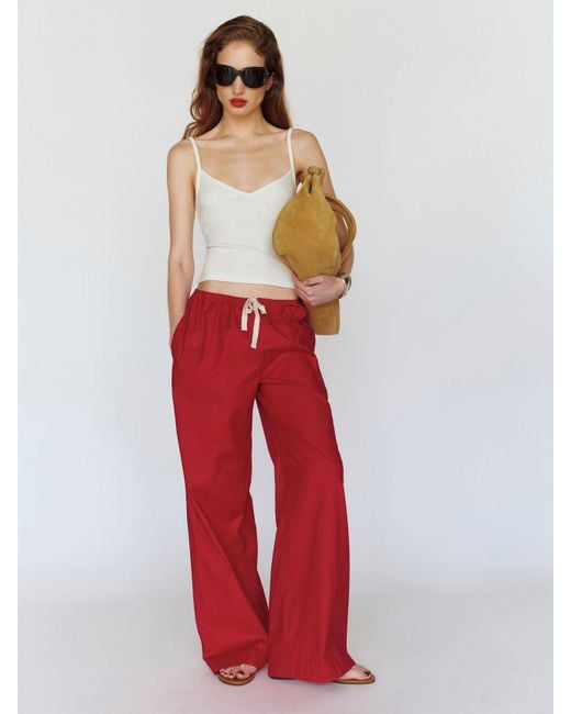 Reformation Red Gina Pant