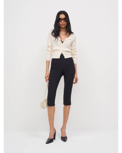 Reformation Natural Jill Cropped Knit Pant
