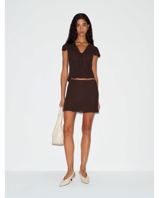 Reformation Brown Kelson Two Piece