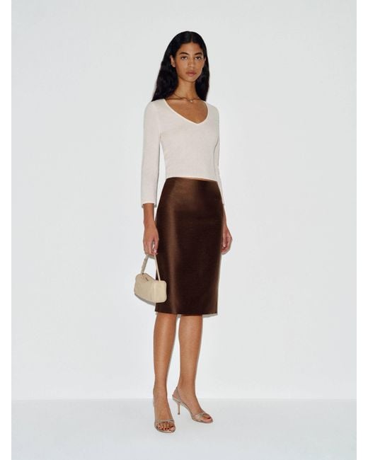 Reformation White Fleur Skirt 2