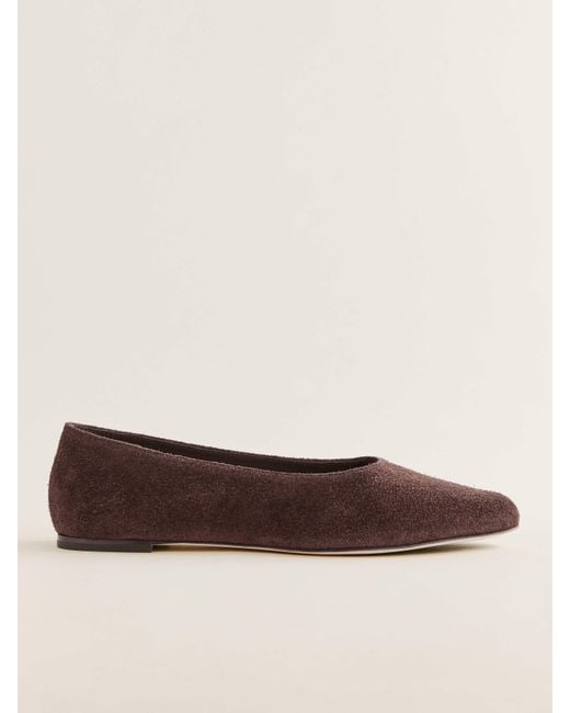 Reformation Brown Maren Ballet Flat