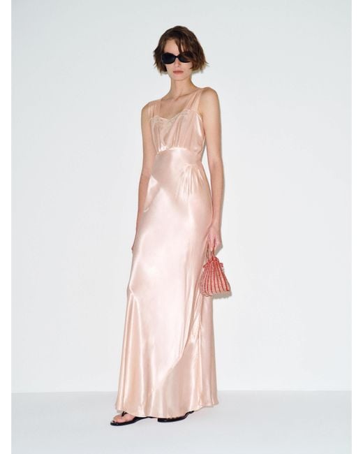 Reformation Pink Vintage Mandy Slip