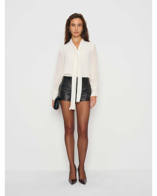 Reformation White Mads Oversized Top 0