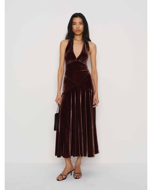 Reformation Briony Velvet Dress 4