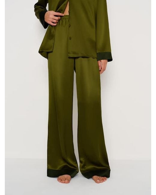 Reformation Green Ella Silk Set
