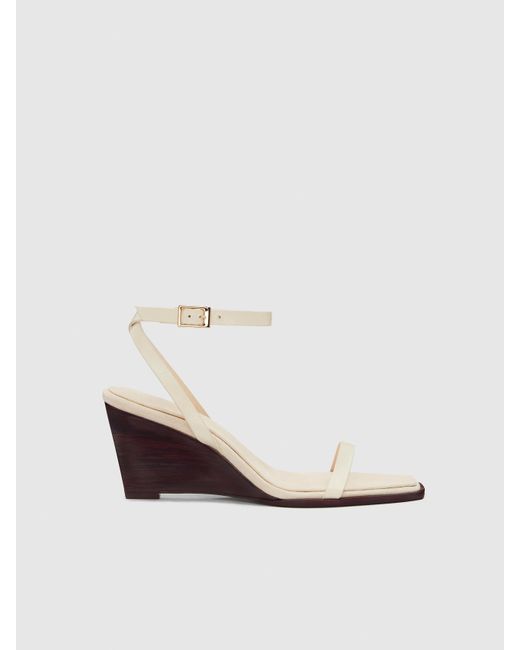 Reformation White Lina Wedge Sandal 5