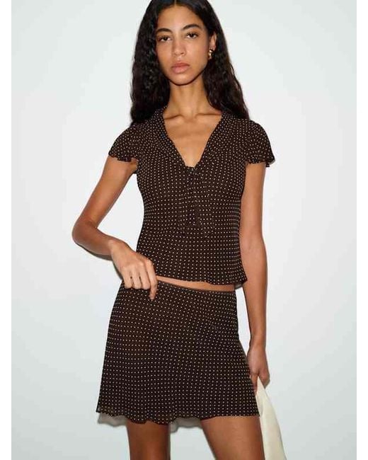 Reformation Brown Kelson Two Piece