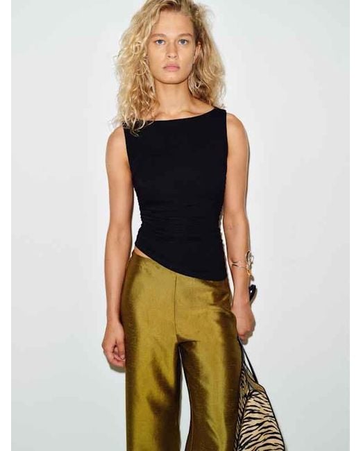 Reformation Black Piper Knit Top