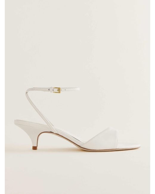 Reformation Natural Drew Kitten Heeled Sandal
