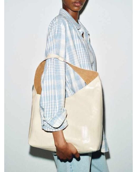 Reformation White Medium Vittoria Minimal Tote