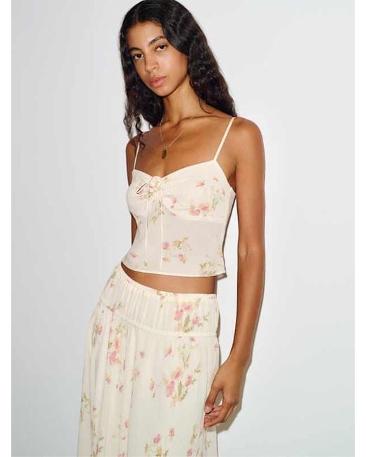 Reformation White Marielle Two Piece