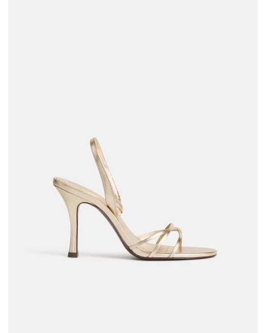 Reformation White Nash Heeled Sandal Leather 5