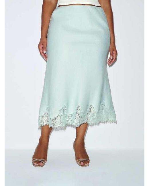Reformation White Carolina Linen Skirt Es