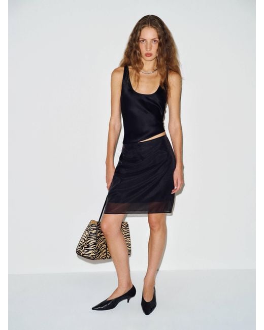 Reformation Blue Reverie Skirt