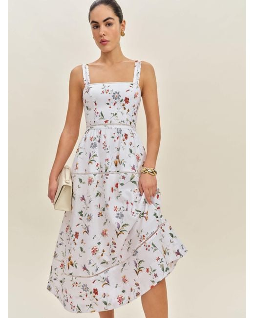 Reformation Natural Everett Linen Dress 0