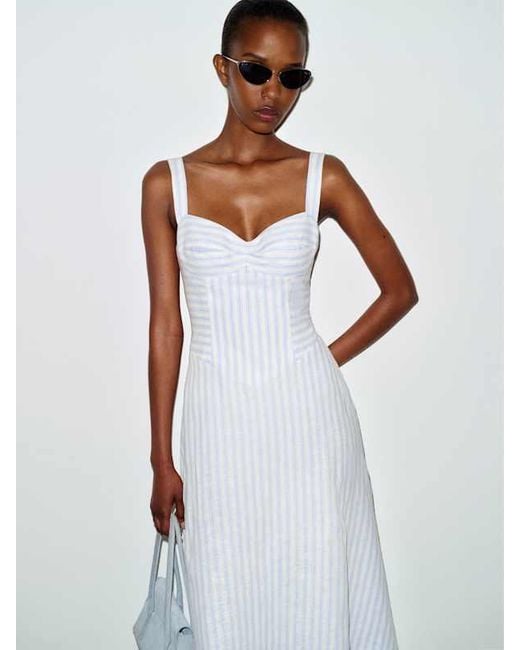 Reformation White Susina Linen Dress 0