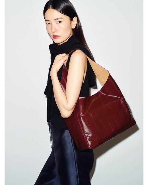 Reformation Red Medium Vittoria Minimal Tote