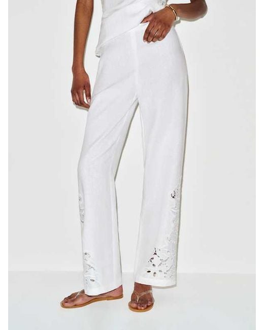 Reformation White Kristen Linen Two Piece