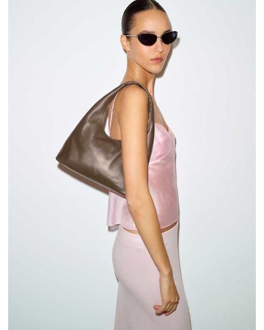 Reformation Brown Willow Shoulder Bag