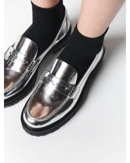 Reformation Black Agathea Chunky Loafer