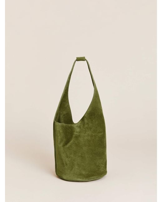 Reformation Green Small Silvana Bucket Bag