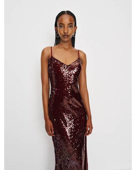 Reformation Red Drizzle Dress