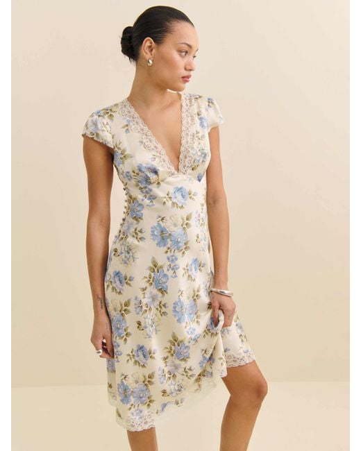 florence silk dress Florence Slip Dress | Color: Cement | Size S