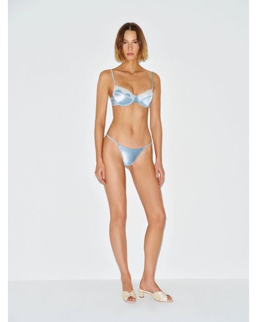 Reformation White Evie Bikini Bottom