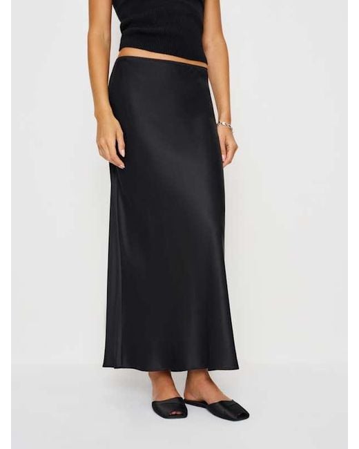 Reformation Natural Layla Silk Skirt 0