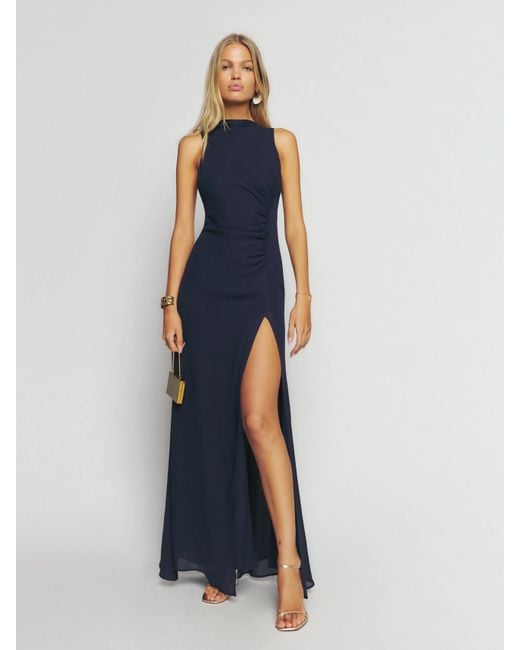 Reformation Blue Senna Dress 2