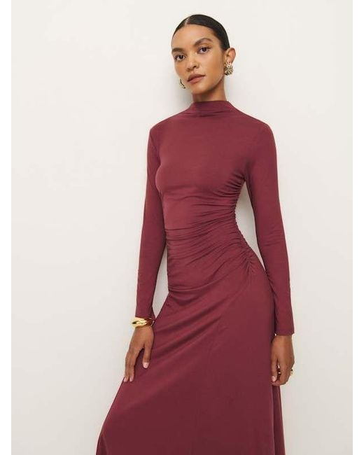 Reformation Red Nemy Knit Dress