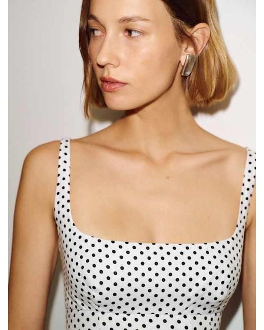Reformation White Sabine Linen Dress 0