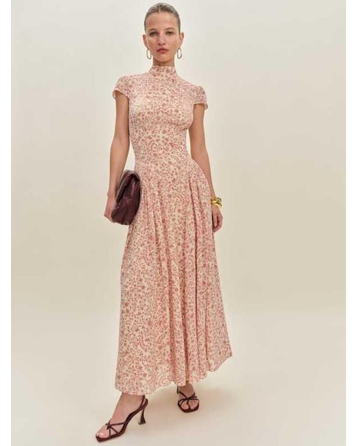Reformation Pink Maven Dress