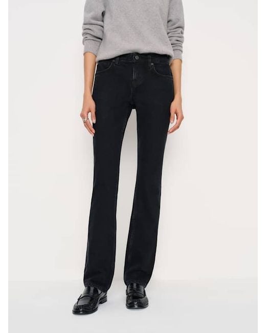 Reformation White Jade Low Rise Slim Leg Jeans Denim