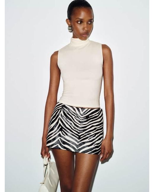 Reformation White Colbie Knit Top