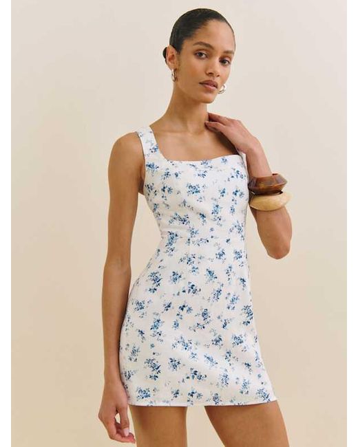 Reformation Natural Celosia Linen Dress