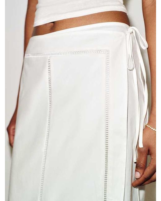 Reformation White Adri Skirt 0