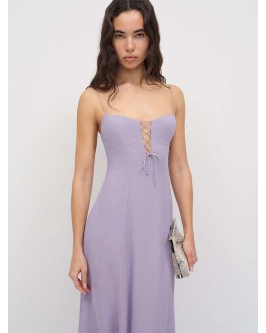 Reformation Purple Emely Dress 2