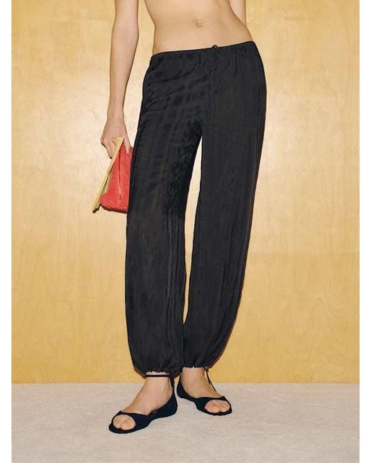 Reformation Black James Tie Pant