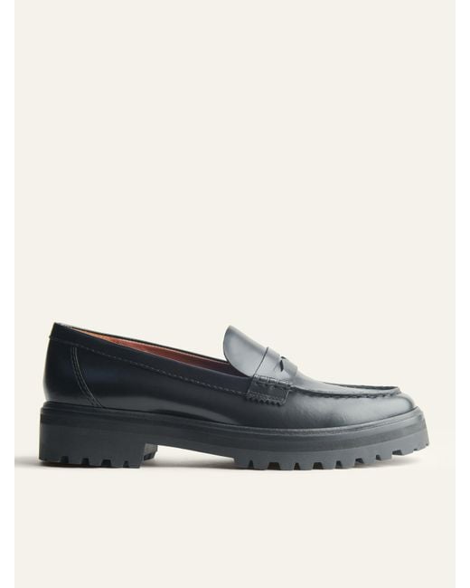 Reformation Blue Agathea Chunky Loafer