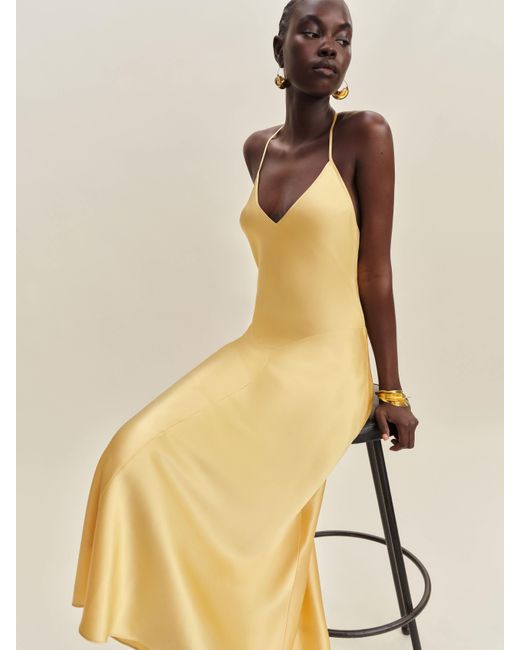 Reformation Natural Nari Silk Dress 6